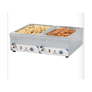 Double bain-marie avec robinet de vidange GN 1/1 - 100mm