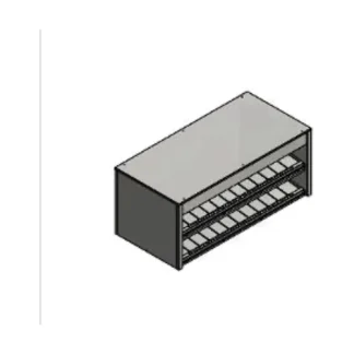 Sandwich chute 2-tier 1350