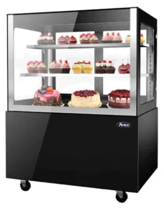 Vitrine droite noire