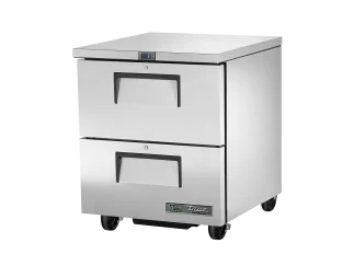 Réfrigérateur comptoir bas pour cuisine, 2 tiroirs