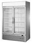 Réfrigérateur vertical pour libre service, 2 portes battantes vitrées GDM-49-HC~FGD01