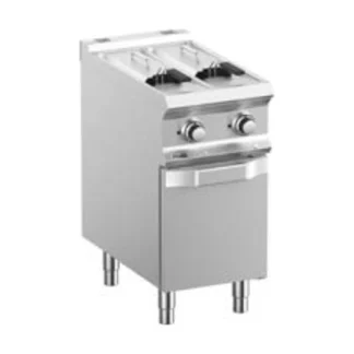 Friteuse électrique FRE74A2V, chauffe directe, 2 cuves 6+6L sur coffre