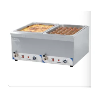 Double bain-marie avec robinet de vidange GN 1/1 - 200mm