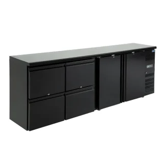 Arrière-bar 2 portes et 4 tiroirs SÉRIE U