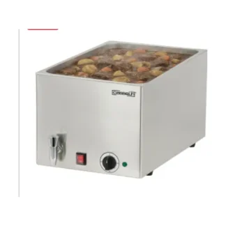 Bain-marie avec robinet de vidange GN 1/1 - 200mm — réf. CBMV1B200