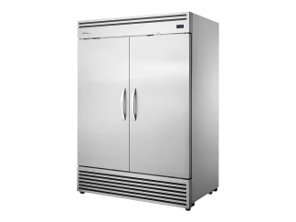 Réfrigérateur vertical pour la restauration 2/1 GN, 2 porte battante pleine