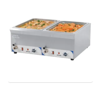 Double bain-marie avec robinet de vidange GN 1/1 - 150mm