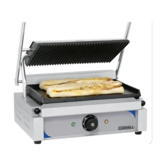 Grill Panini plaques Rainurée-Lisse