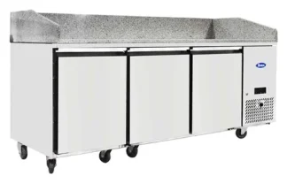 Table à pizzas 400×600 Atosa, 3 portes