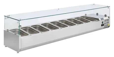 Saladette à poser avec couvercle Polar G, 8x GN1/4