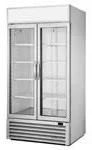 Réfrigérateur vertical pour libre service, 2 portes battantes vitrées GDM-35-HC~FGD01