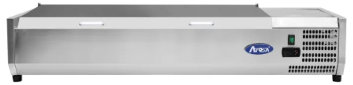Présentoir à ingrédients Inox pour bacs GN1/3
